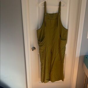Olive Green Overalls